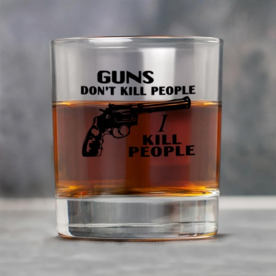 Discover Guns don't kill people, I kill people Rock Glasses, happy gilmore Adam Sandler Rock Glasses