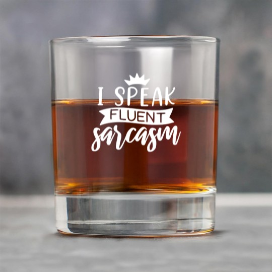 Discover I Speak Fluent Sarcasm Rock Glasses, Sarcastic Rock Glasses,  Funny Rock Glasses, Funny Graphic Rock Glasses