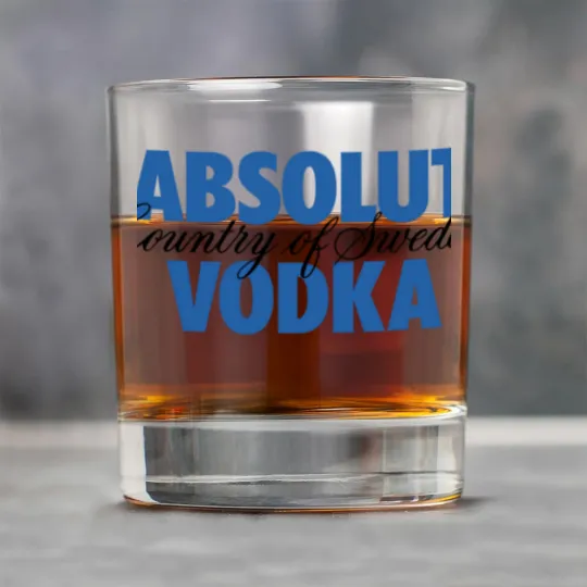 Discover Absolut Vodka Logo Rock Glasses