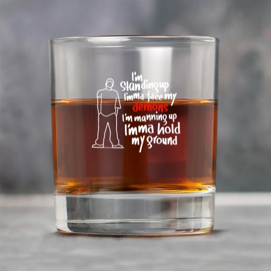 Discover I’m not afraid  - Eminem Lyrics Premium Rock Glasses