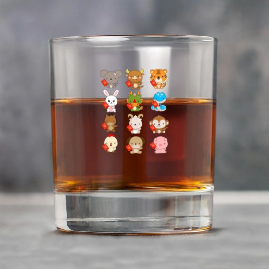 Discover New Year Chinese 2023 Zodiac Animal Lunar New Year Rock Glasses