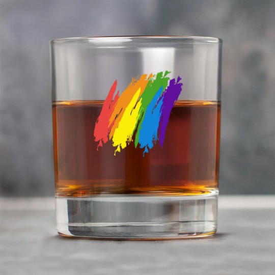 Discover Abstract colorful rainbow LGBTQ Rock Glasses