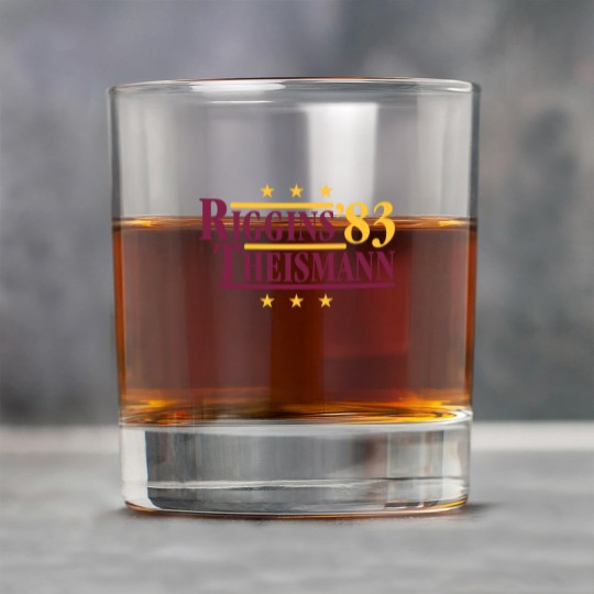 Discover Riggins & Theismann '83 Rock Glasses, Football Legends For President Fan Rock Glasses