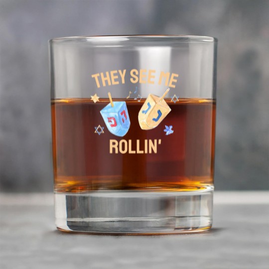 Discover They See Me Rollin, Hanukkah Rock Glasses