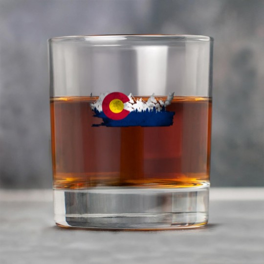 Discover Cute Family Gift Colorado State Flag Rock Glasses
