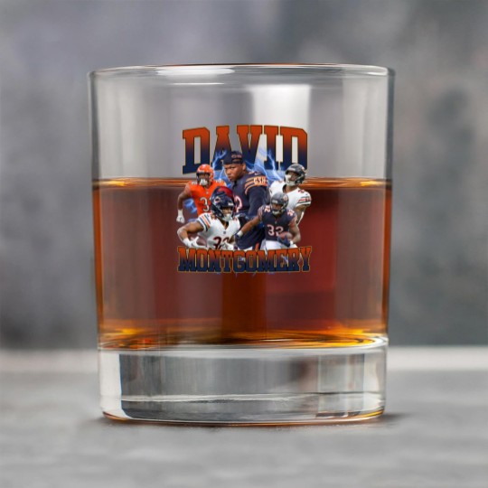 Discover David Montgomery 90s Vintage Bootleg Rock Glasses, Football Vintage 90s