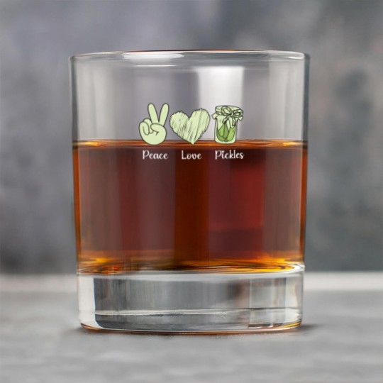 Discover Funny Pickle Rock Glasses, Peace Love Pickles Rock Glasses