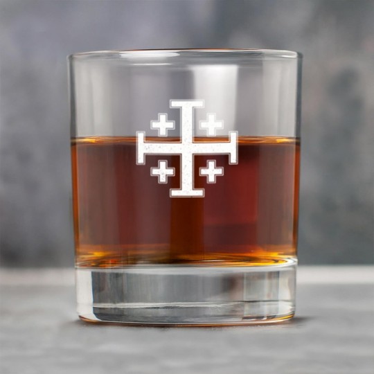 Discover jerusalem cross fivefold cross knight's templar Rock Glasses