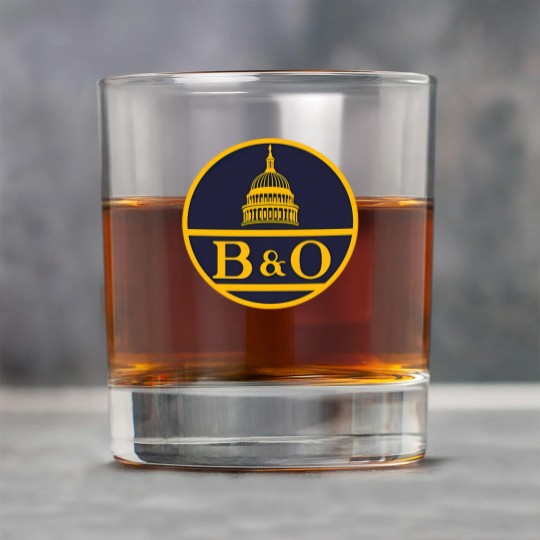 Discover Vintage B&O railroad logo - Railroad - Rock Glasses