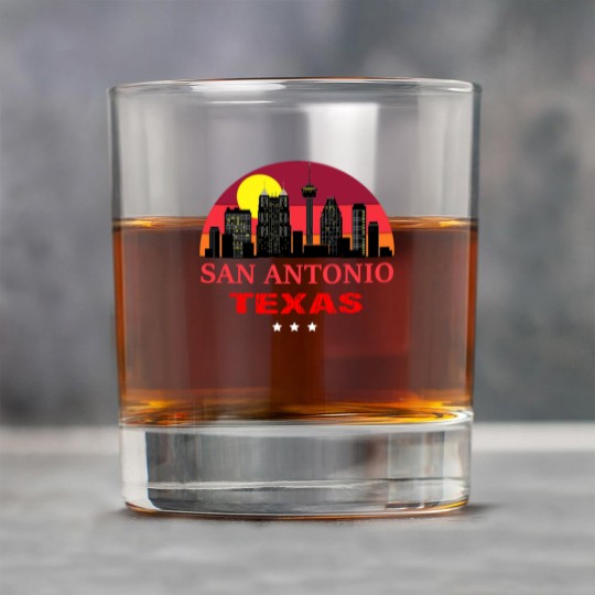 Discover Vintage San Antonio USA Souvenir Rock Glasses