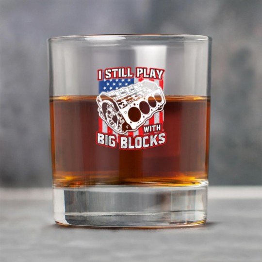 Discover I still play with big blocks - Car Mechanic Enthusiast Gear Rock Glasses