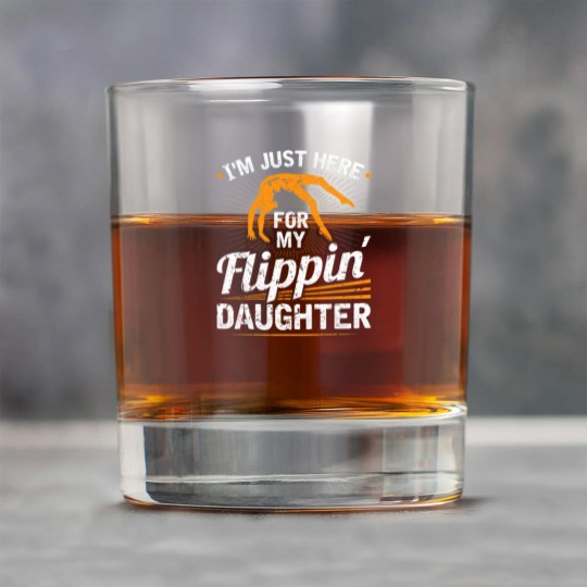 Discover Mens Im Just Here For My Flippin Daughter Gymnastics Dad Rock Glasses