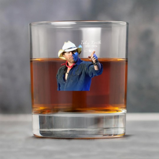 Discover RIP Toby Keith 1961-2024 Signatures Rock Glasses for Men Women