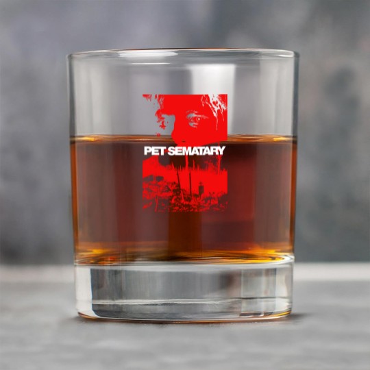 Discover Pet Sematary Poster Art Rock Glasses, Pet Sematary Decayed Cat Black Rock Glasses