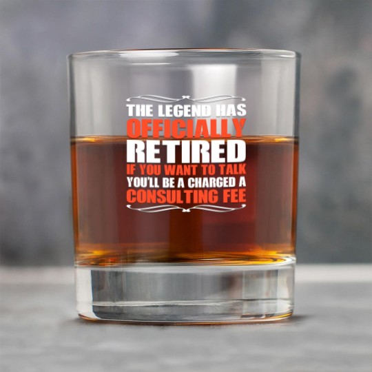 Discover The Legend Has Officially Retired Funny Retirement - Retirement - Rock Glasses