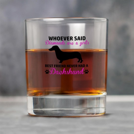 Discover dachsund diamond Rock Glasses