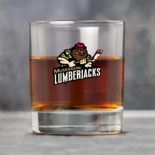 Discover Muskegon Lumberjacks Hockey Club Rock Glasses