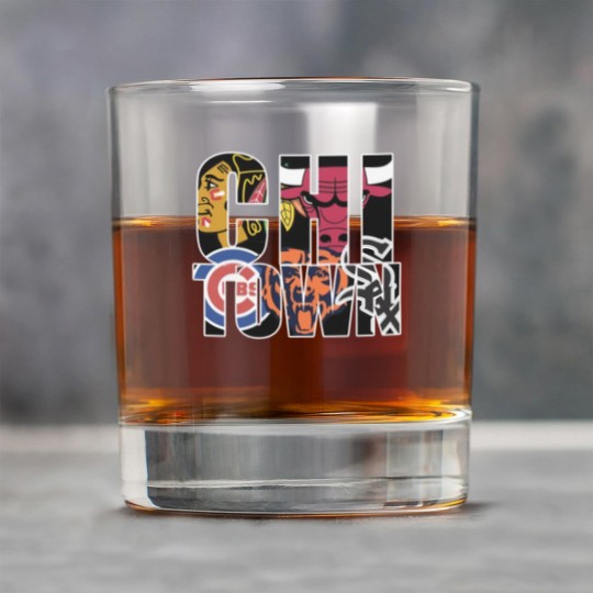 Discover Chicago Rock Glasses - Chi town chicago sports Rock Glasses