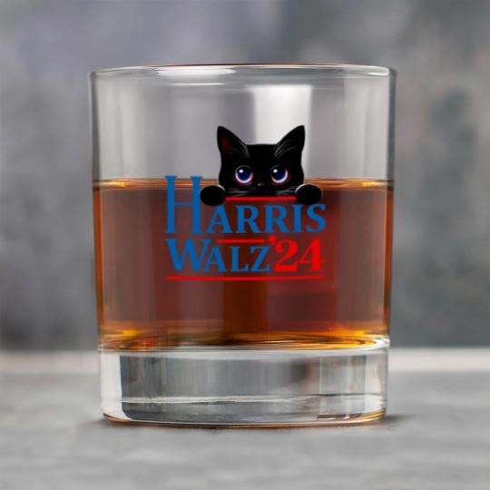Discover Harris Walz Cat Lady  Harris tim walz Rock Glasses - 1 Rock Glasses