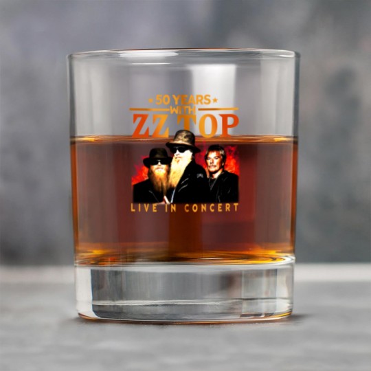 Discover ZZ Top 50 Years Live In Concert The Memories Rock Glasses, ZZ Top Rock Glasses