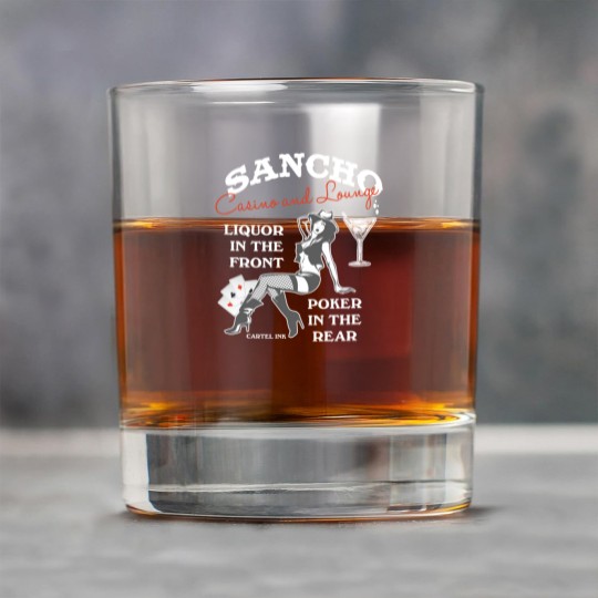 Discover Sancho casino and lounge Liquor in the front Rock Glasses