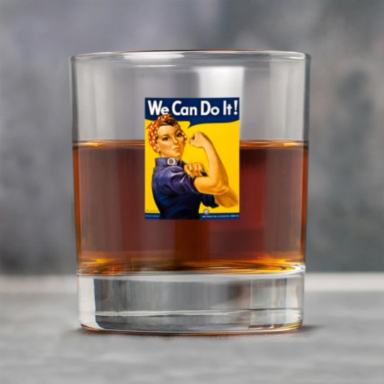 Discover We Can Do It! Rosie the Riveter Vintage WW2 Rock Glasses