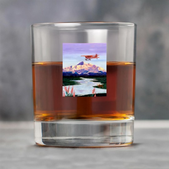 Discover Denali Mountain Painting, K2 Aviation, Living Room Painting, Alaska Mountain, Gift for Pilot, Scott Rock Glasses