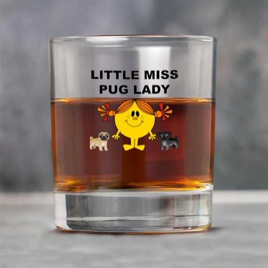 Discover Little Miss Pug Lady Cute Design Rock Glasses