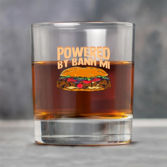 Discover Powered By Banh Mi Funny Vietnamese Food Gift Rock Glasses