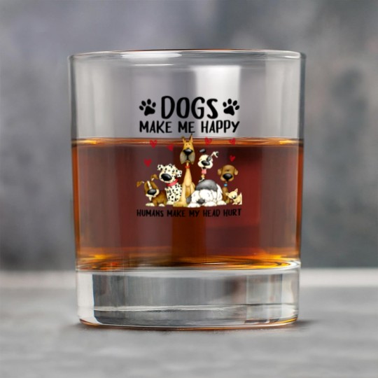 Discover dogs make me happy humans make my head hurt Rock Glasses
