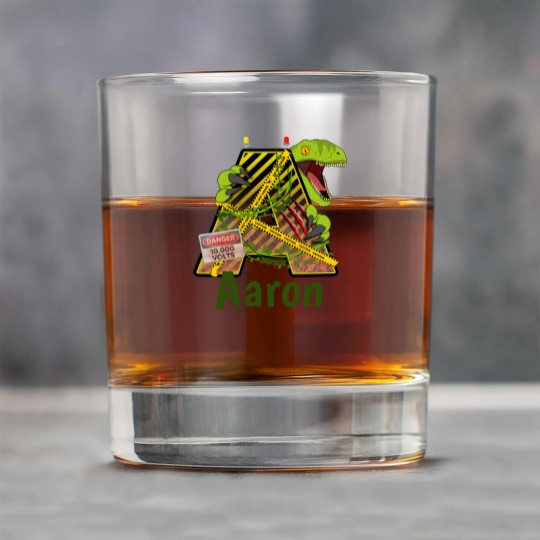Discover Jurassic Alphabet | Initial Letter Custom Name | A Rock Glasses