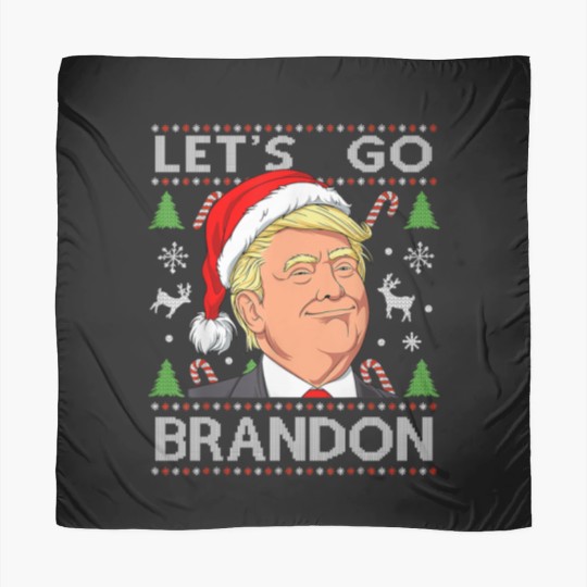 Discover Let's Go Brandon Trump Ugly Christmas Scarves