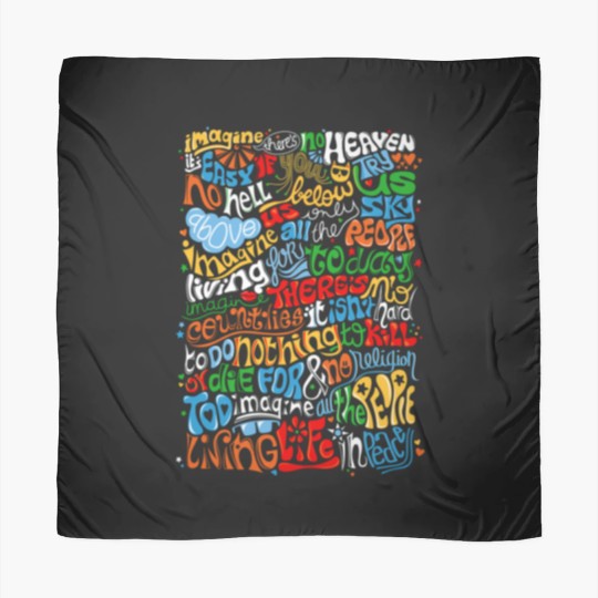 Discover Lennon Imagine Quote Scarves