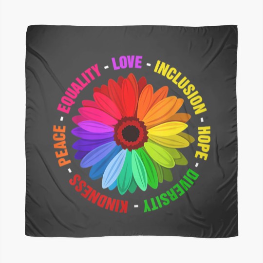 Discover Kindness Peace Equality Love Inclusion Hope Diversity Scarves