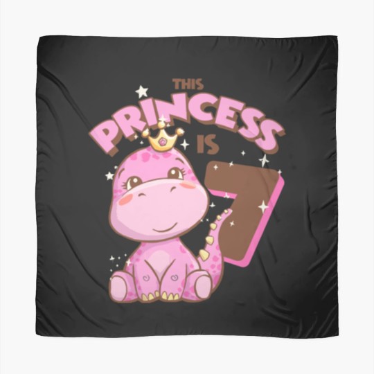 Discover Dinosaur T- Scarves This Princess is 7 Girls 7th Birthday Pink Dinosaur Party T- Scarves