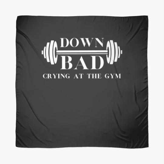 Discover Down Bad Scarves Crying At the Gym Scarves