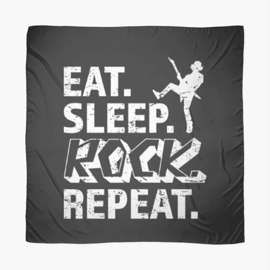 Discover Eat Sleep Rock Repeat Metal Music Rocker Headbanger Scarves