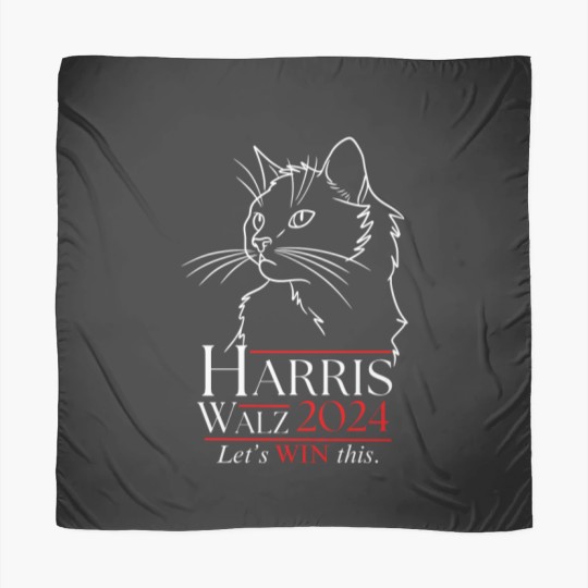 Discover Harris Walz 2024 Scarves Cat Lady for Kamala Harris Walz Scarves Cat Ladies