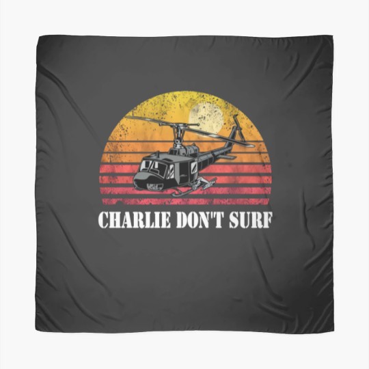 Discover Charlie Don't Surf Funny Scarves