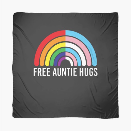 Discover Free Auntie Hugs Rainbow Transgender Flag LGBTQ Gay Pride Scarves