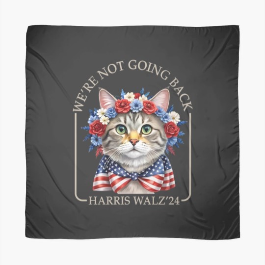 Discover Harris Walz 2024 We're Not Going Back Scarves, Kamala Harris, Harris Walz Scarves