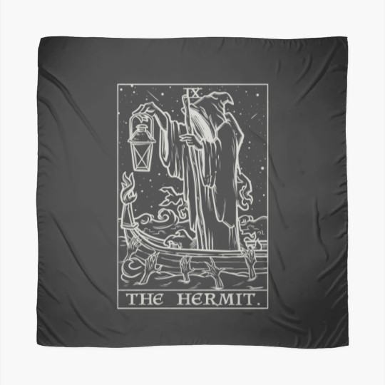 Discover Gothic Hermit Tarot Card Halloween Scarves