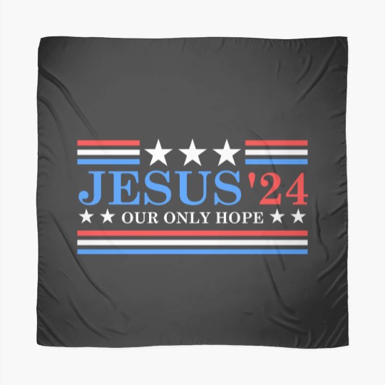 Discover Jesus Christ 2024 President USA Election Political Parody Scarves