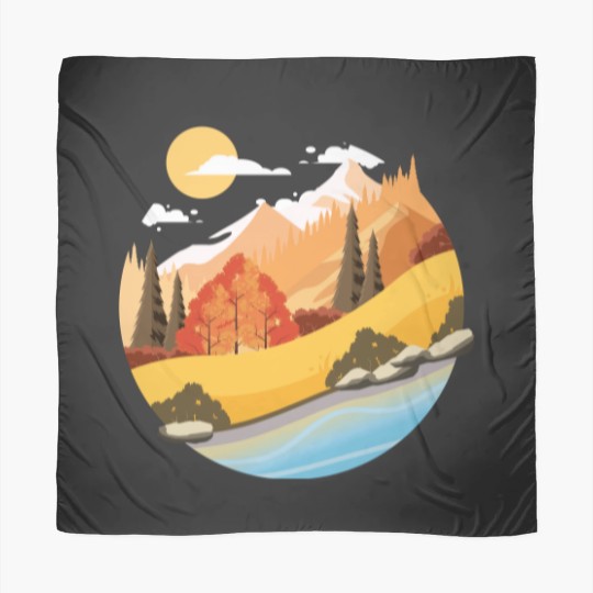 Discover Mountain Vibes Unisex V Neck Scarves