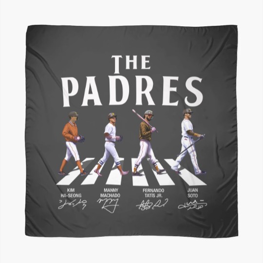 Discover The Padres Walking Abbey Road Signatures Baseball Scarves, Kim Ha-Seong, Manny Machado, FRD Tatis JR.