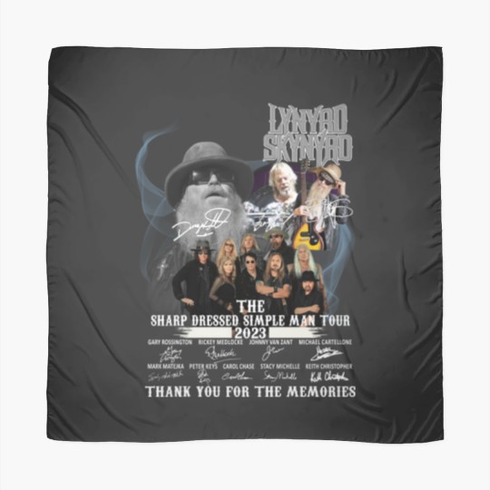 Discover The sharp dressed simple man tour zz top lynyrd skynyrd signatures 2023 Scarves