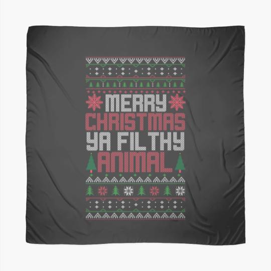 Discover Urban Attitude Christmas Merry Xmas Ya Filthy Animal Meme Scarves