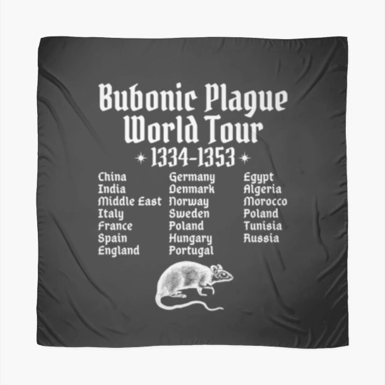 Discover Funny Meme Bubonic Plague World Tour Cringe Scarves