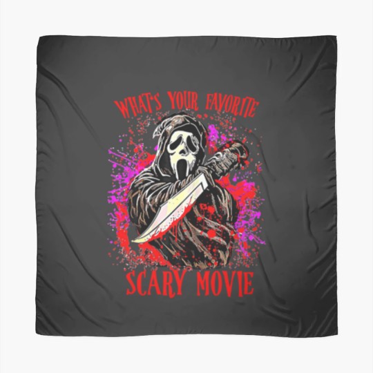 Discover Scream Ghostface What's Your Favorite Scary Movie Scarves, Scream Ghost Face Scarves