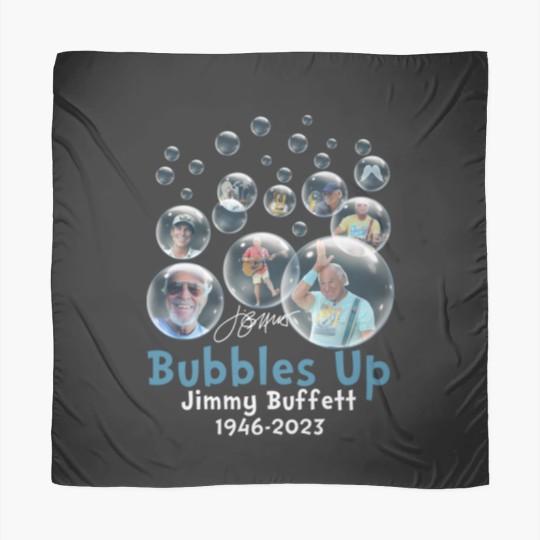 Discover Rare Jimmy Buffett 1946 2023 Bubbles Up Thank  You Memories Black Scarves